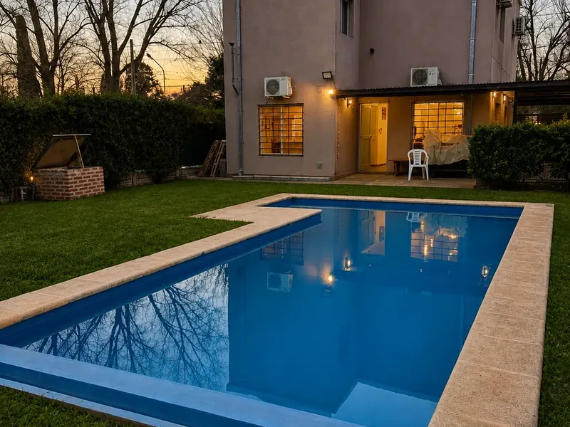Casa de tres dormitorios con pileta y quincho a metros del río